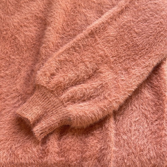 OTT women’s sweater M/L‎ eyelash texture, dusty, pink, long sleeve bell cuff . - Picture 10 of 15